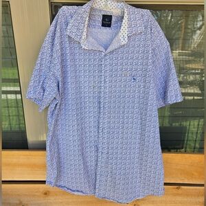 1930 Tailorbyrd Collection Men's Short Sleeve Button Up Shirt Sz XL